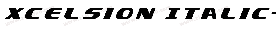 Xcelsion Italic字体转换